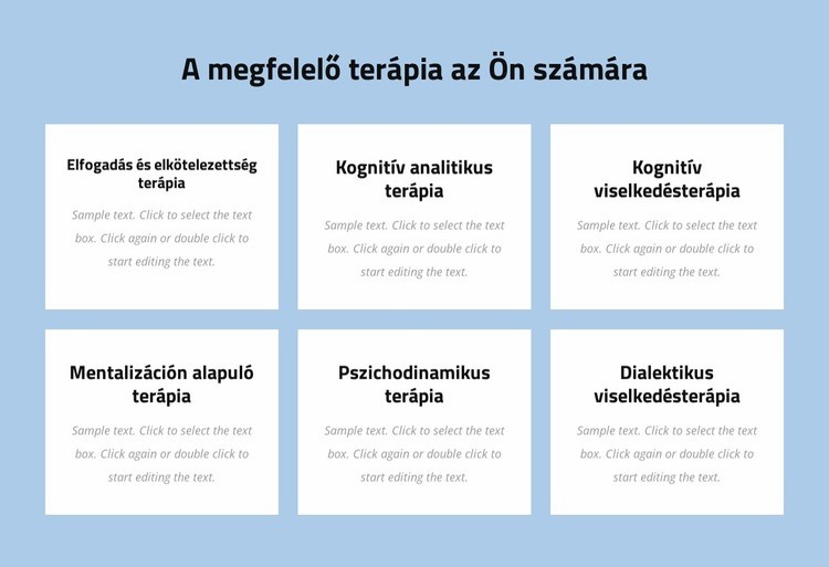 Modern bizonyítékokon alapuló pszichoterápia Weboldal sablon