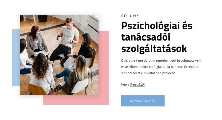 Pszichológiai szolgáltatások WordPress Téma