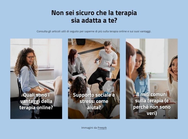 Metodi di psicoterapia Costruttore di siti web HTML