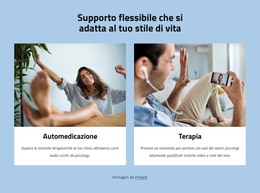Supporto Flessibile Che Si Adatta Al Tuo Stile Di Vita - Modello Di Pagina HTML