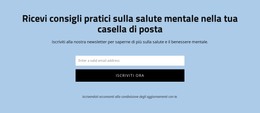 Ottieni Consigli Pratici Sulla Salute Mentale - Modello HTML Semplice