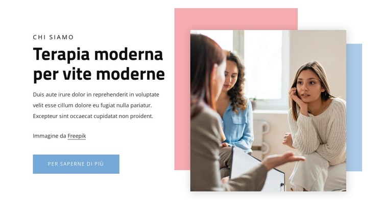Terapia moderna per vite moderne Modello HTML