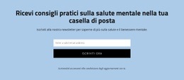 Ottieni Consigli Pratici Sulla Salute Mentale - Modello HTML5 Pronto Per L'Uso