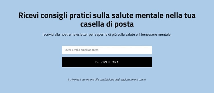 Ottieni consigli pratici sulla salute mentale Modello HTML5