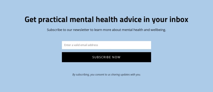 Get practical mental health advice Joomla Page Builder