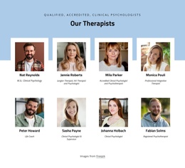 Our Therapists Landing Page