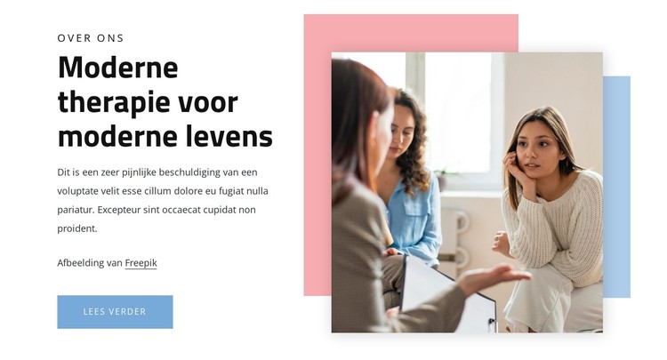 Moderne therapie voor moderne levens CSS-sjabloon