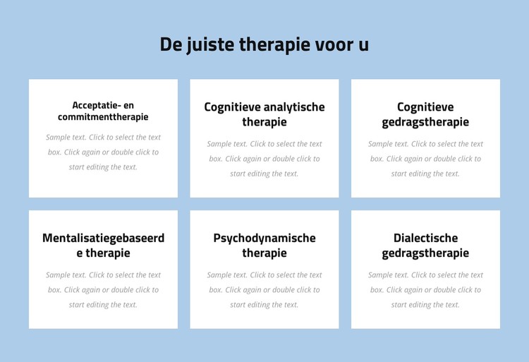 Moderne evidence-based psychotherapie CSS-sjabloon
