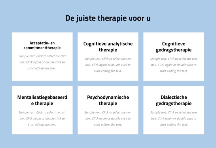 Moderne evidence-based psychotherapie HTML-sjabloon