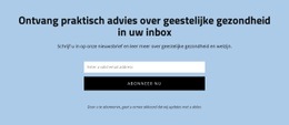 Krijg Praktisch Advies Over Geestelijke Gezondheid - Klaar Voor Gebruik HTML5-Sjabloon