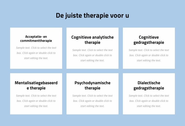 Moderne evidence-based psychotherapie Website Builder-sjablonen