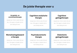 Thema-Indelingsfunctionaliteit Voor Moderne Evidence-Based Psychotherapie