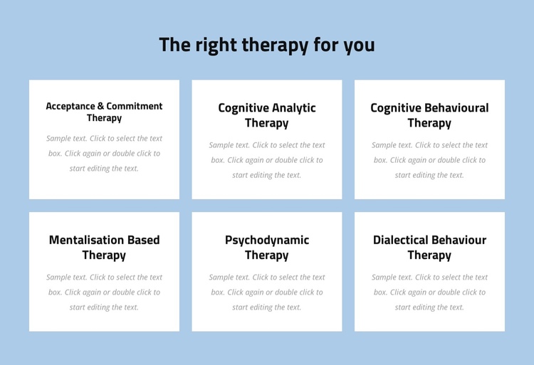 Modern evidence-based psychotherapy One Page Template