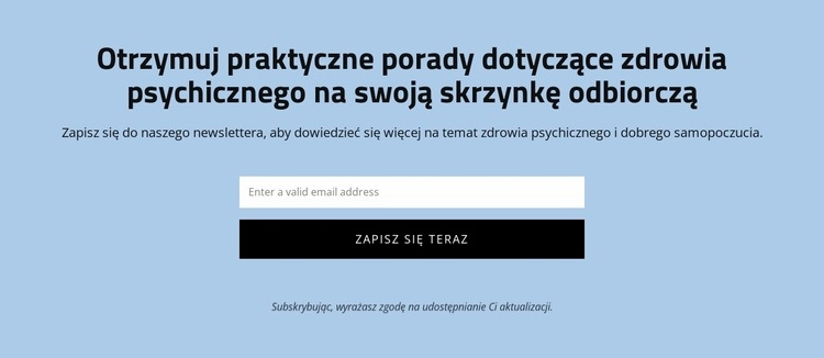 Uzyskaj praktyczne porady dotyczące zdrowia psychicznego Szablony do tworzenia witryn internetowych