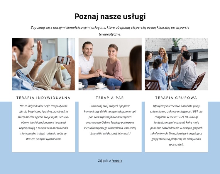 Terapia par i indywidualna Szablon CSS