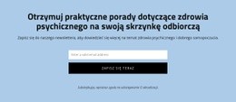 Uzyskaj Praktyczne Porady Dotyczące Zdrowia Psychicznego - Gotowy Do Użycia Szablon HTML5