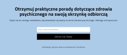 Uzyskaj Praktyczne Porady Dotyczące Zdrowia Psychicznego - Ostateczny Szablon Jednostronicowy