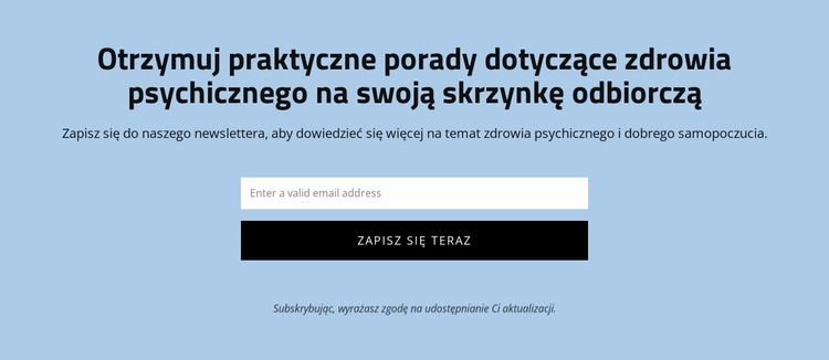 Uzyskaj praktyczne porady dotyczące zdrowia psychicznego Szablon Joomla