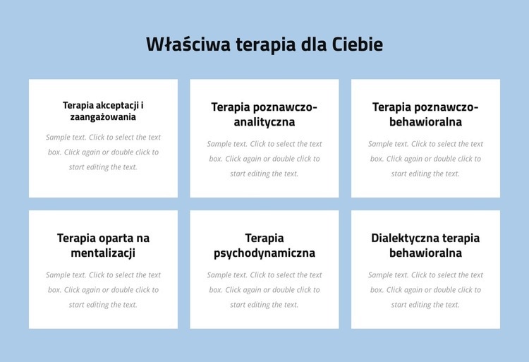 Nowoczesna psychoterapia oparta na dowodach Szablon