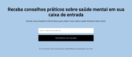 Obtenha Conselhos Práticos Sobre Saúde Mental - HTML Designer