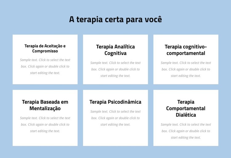 Psicoterapia moderna baseada em evidências Construtor de sites HTML