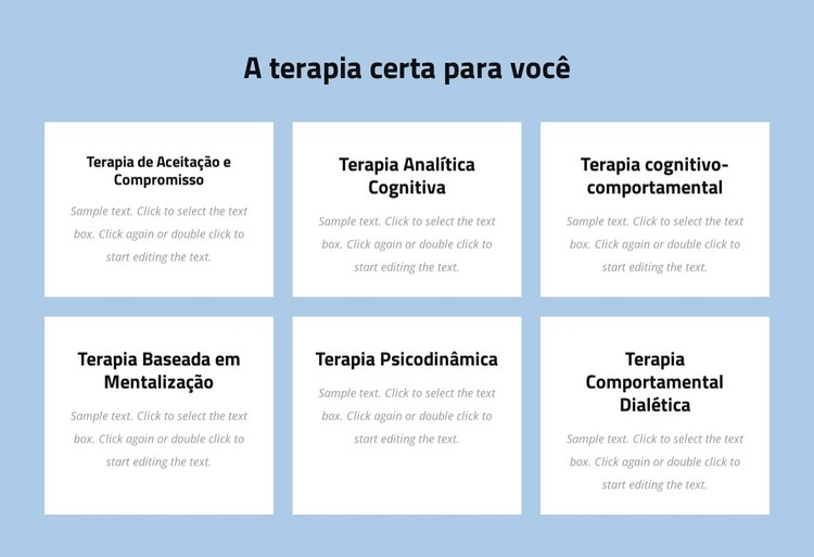 Psicoterapia moderna baseada em evidências Design do site