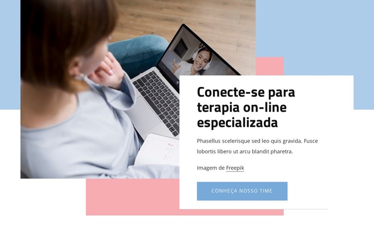 Conecte-se para terapia on-line especializada Template CSS