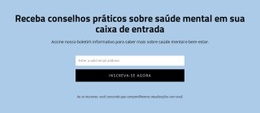 Obtenha Conselhos Práticos Sobre Saúde Mental - Modelo HTML5 Pronto Para Usar