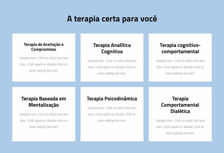 Psicoterapia moderna baseada em evidências Modelo HTML5