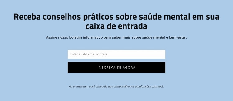 Obtenha conselhos práticos sobre saúde mental Modelo HTML5