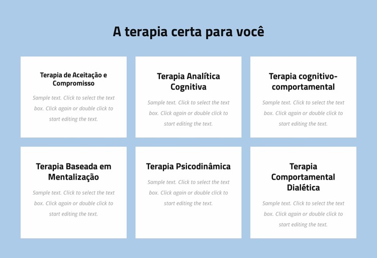 Psicoterapia moderna baseada em evidências Template Joomla