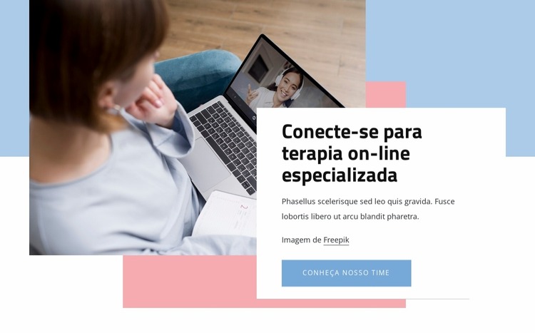 Conecte-se para terapia on-line especializada Template Joomla