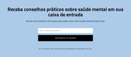 Obtenha Conselhos Práticos Sobre Saúde Mental - Tema Do Site Pronto