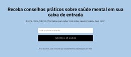 Obtenha Conselhos Práticos Sobre Saúde Mental - Modelo Definitivo De Uma Página