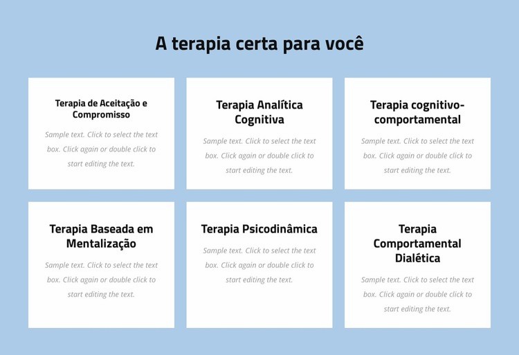 Psicoterapia moderna baseada em evidências Modelo de uma página