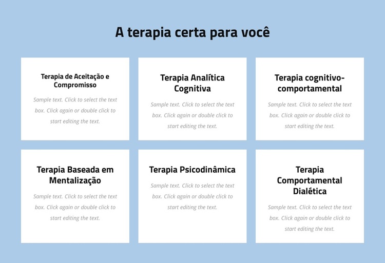 Psicoterapia moderna baseada em evidências Tema WordPress