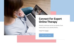 Connect For Expert Online Therapy Page Templates