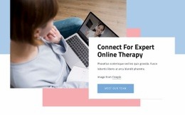 Anslut För Expert Onlineterapi - Design HTML Page Online