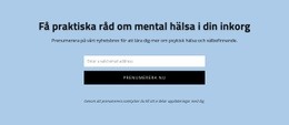 CSS-Meny För Få Praktiska Råd Om Mental Hälsa