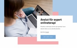 Anslut För Expert Onlineterapi Målsidesmall