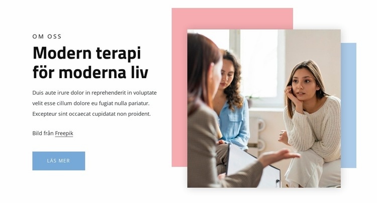 Modern terapi för moderna liv HTML-mall