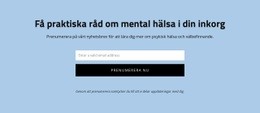 Få Praktiska Råd Om Mental Hälsa Mall