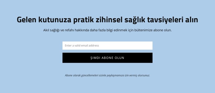 Pratik zihinsel sağlık tavsiyeleri alın CSS Şablonu