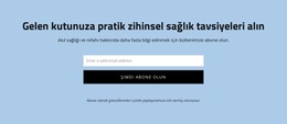 Pratik Zihinsel Sağlık Tavsiyeleri Alın - Basit HTML Şablonu