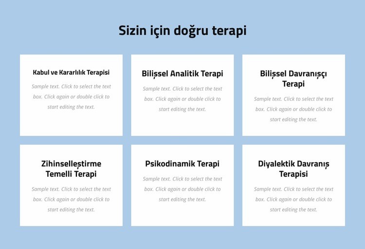 Modern kanıta dayalı psikoterapi HTML5 Şablonu