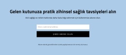 Pratik Zihinsel Sağlık Tavsiyeleri Alın - Duyarlı Web Sitesi Tasarımı