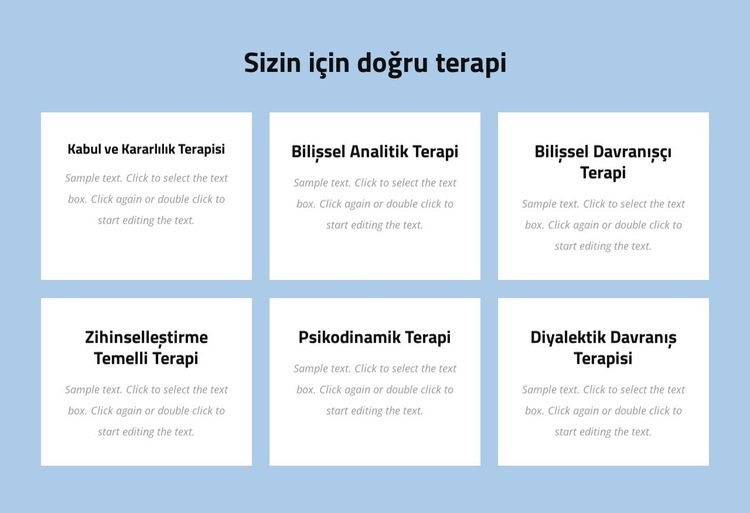 Modern kanıta dayalı psikoterapi Web sitesi tasarımı