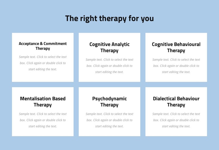 Modern evidence-based psychotherapy Web Design
