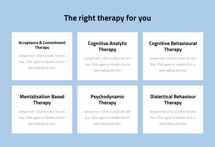 Modern evidence-based psychotherapy Web Page Design