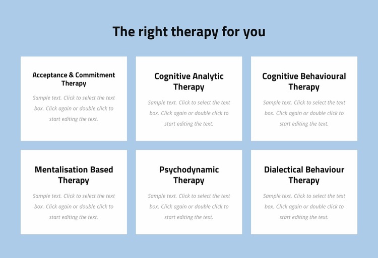 Modern evidence-based psychotherapy Website Builder Templates